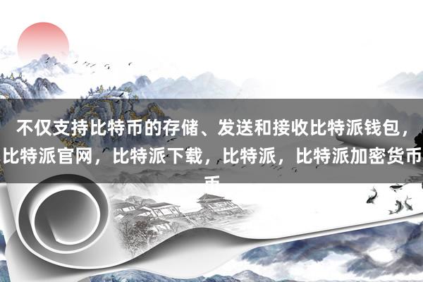 不仅支持比特币的存储、发送和接收比特派钱包，比特派官网，比特派下载，比特派，比特派加密货币