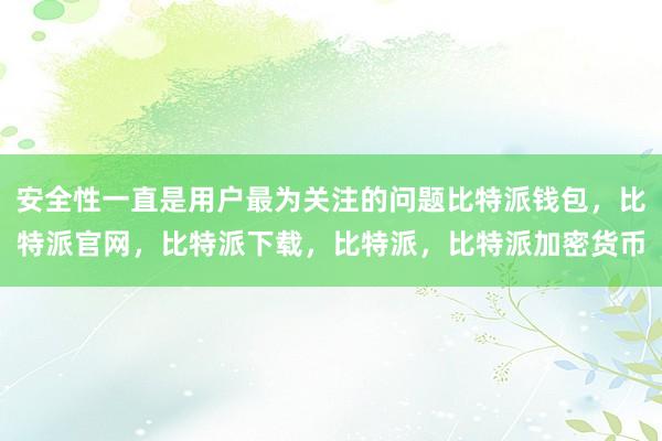 安全性一直是用户最为关注的问题比特派钱包，比特派官网，比特派下载，比特派，比特派加密货币