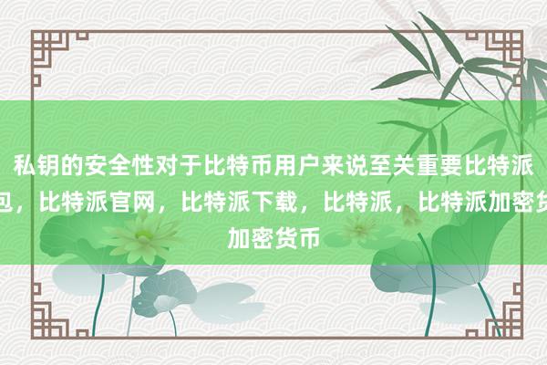 私钥的安全性对于比特币用户来说至关重要比特派钱包，比特派官网，比特派下载，比特派，比特派加密货币