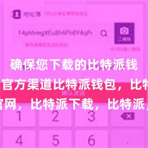 确保您下载的比特派钱包是来自官方渠道比特派钱包，比特派官网，比特派下载，比特派，比特派加密货币