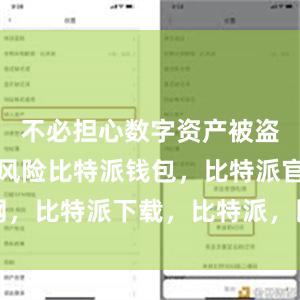 不必担心数字资产被盗或丢失的风险比特派钱包，比特派官网，比特派下载，比特派，比特派加密货币