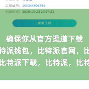 确保你从官方渠道下载安装包比特派钱包，比特派官网，比特派下载，比特派，比特派加密货币